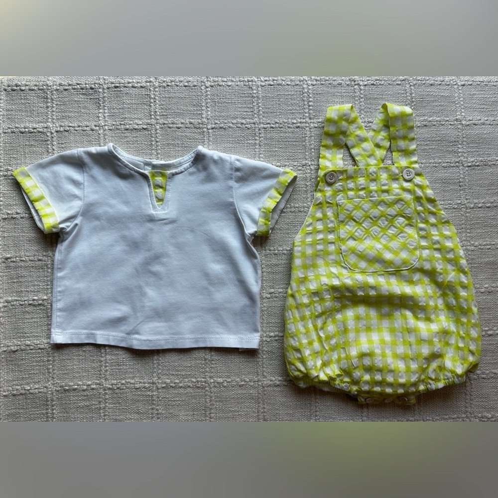 Paz Rodríguez  Matching Set in White and Yellow 9M
